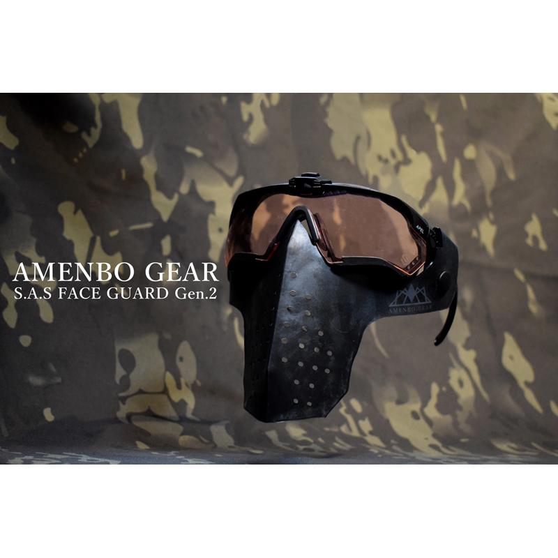 AMENBO GEAR】S.A.S FACE GUARD Gen.2 BK : ミリタリーギアBLACKBURN