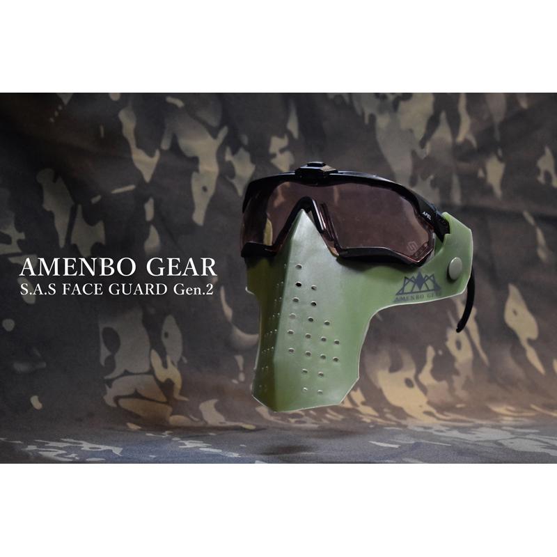 AMENBO GEAR】S.A.S FACE GUARD Gen.2 BK : ミリタリーギアBLACKBURN