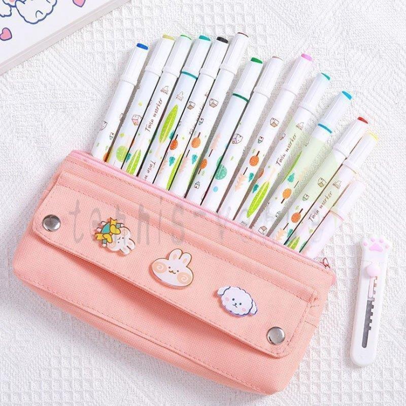 正規取扱店 ペンケース 文房具 筆箱 筆記具 ジッパー ペンシル ボックス 箱 女の子 かわいい キャラクター バッグ 幼稚園 小学生 Fucoa Cl