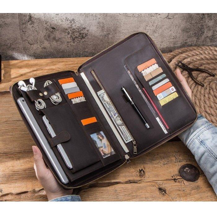 Ipad Pro 10 5 11型 タブレット ケース カバー バッグ型 ポーチ カバン型 本革 高級 レザー 手帳型 カード収納 多機能 ビジネス おしゃれ スリーブ上質 Pda 弥勒庵 通販 Yahoo ショッピング