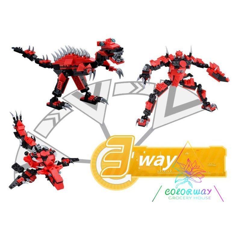 Lego レゴ互換品 恐竜 メカ 3way 変形かっこいい ブロック 知育 趣味 おもちゃ 子供 男の子 玩具 4歳5歳6歳7歳8歳 誕生日 お祝い 新年 クリスマス プレゼント Pa22f 弥勒庵 通販 Yahoo ショッピング