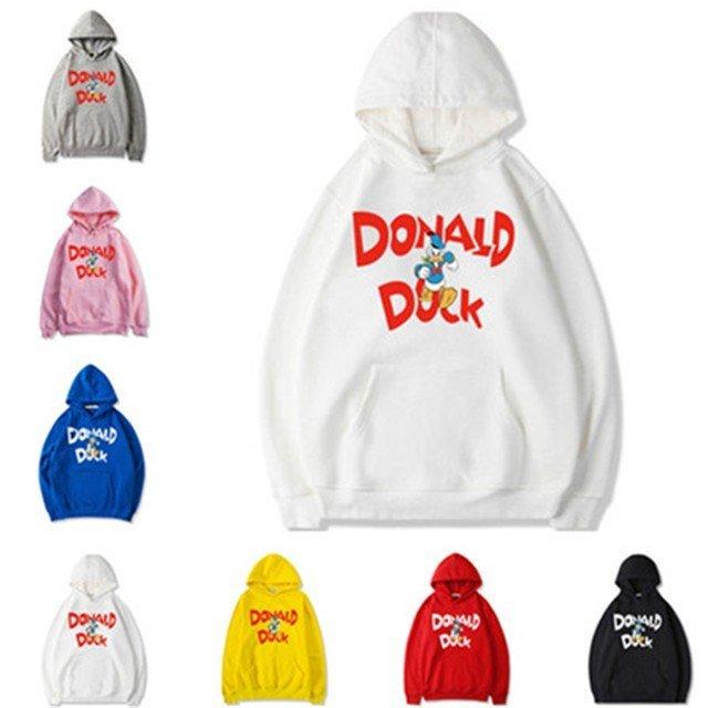 ディズニー ドナルド メンズレディース お揃いカップルペアルックウェア プルオーバー プリントパーカー トレーナー 長袖 フード付き男女兼用 Pa 弥勒庵 通販 Yahoo ショッピング