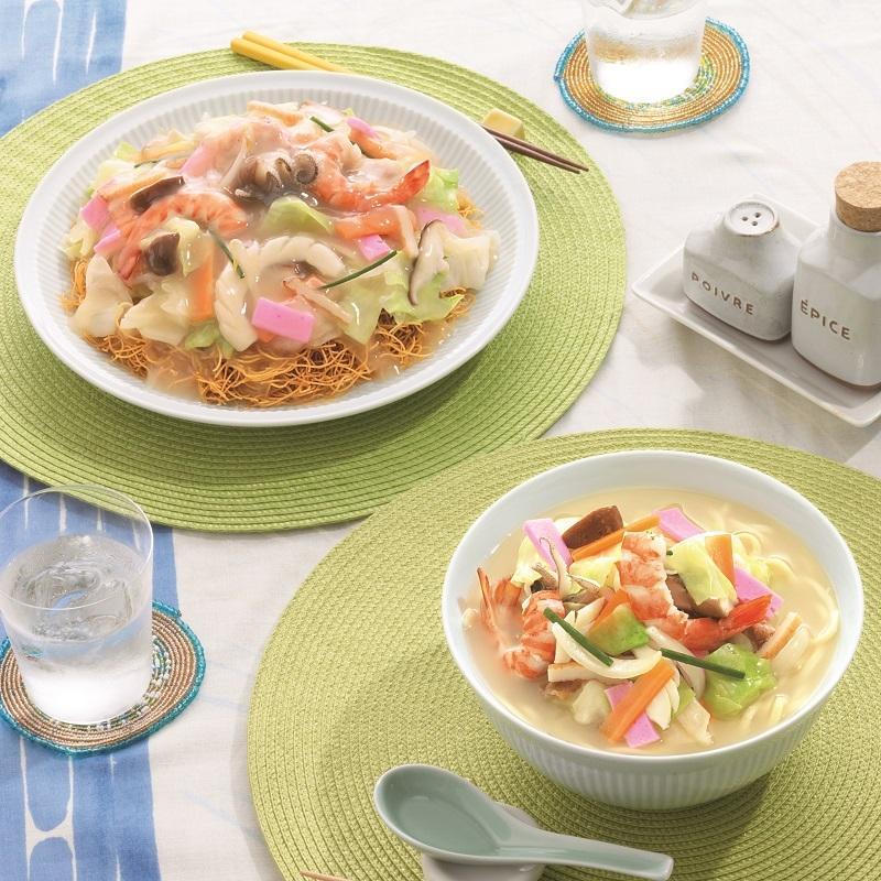 みろくや 長崎ちゃんぽん・皿うどん（揚麺）詰合せ各4人前箱入