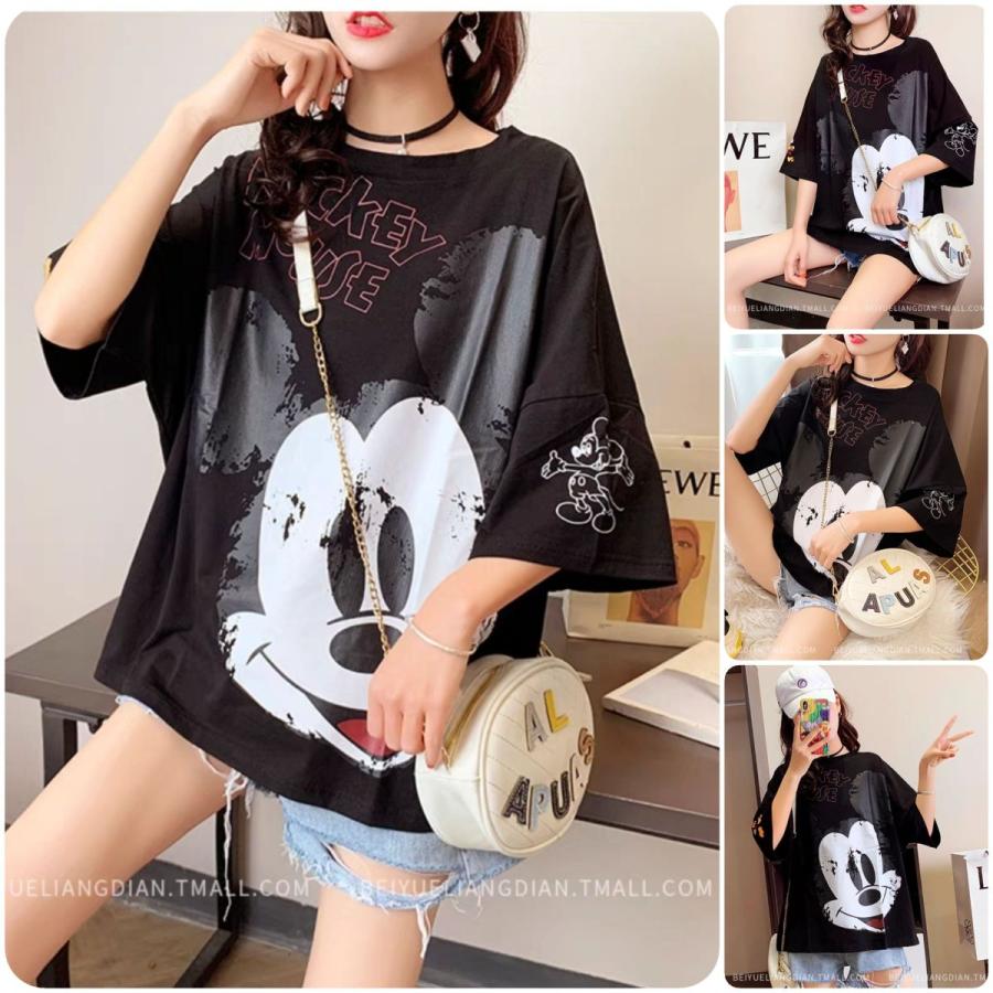 Disney 【ミッキーTシャツ】ゆったり カジュアル ディズニー|miroma|04