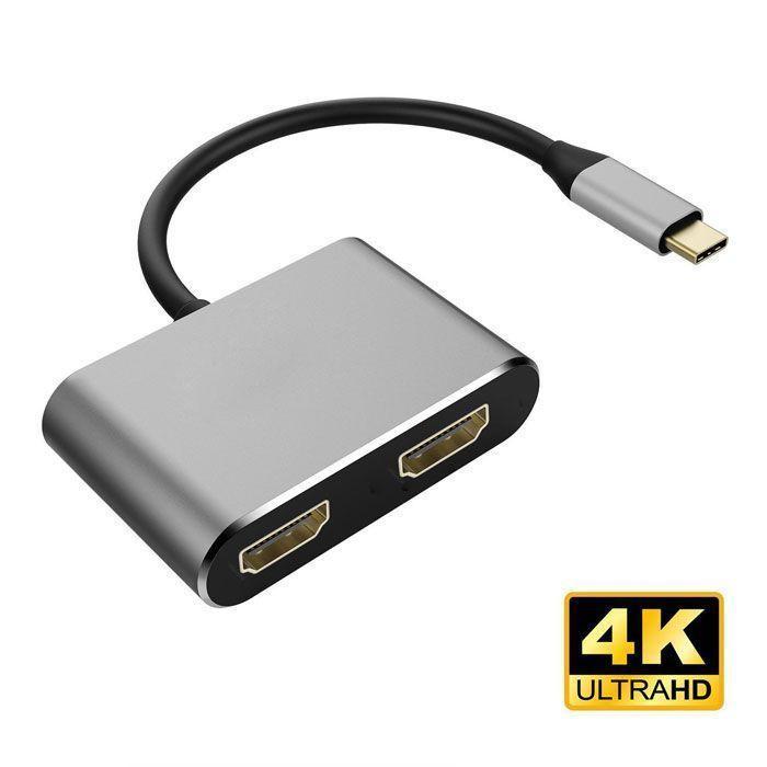 3画面同時表示可能！USB C デュアル HDMI 変換アダプタ トリプルディスプレイ デュアルディスプレイ マルチモニター対応 4K ...｜miroru-store｜02