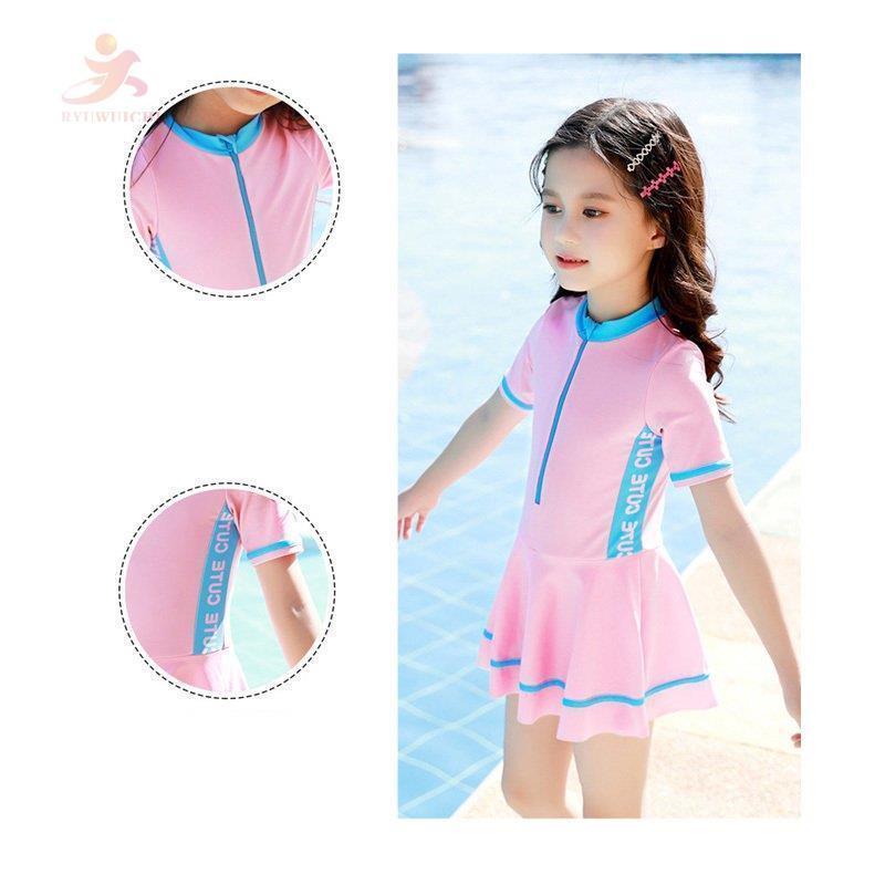 【大特価】キッズ スクール水着 女の子 ワンピース水着 子供用 オールインワン セット 小学生 水着 半袖 ジュニア 女児 女子 子ども | ブランド登録なし | 08