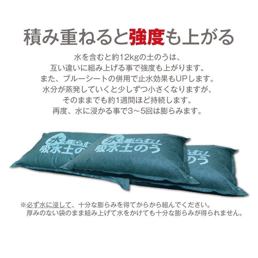 土のう 土嚢 水で膨らむ土のう 10枚入り 袋 土のいらない 土のう袋 土嚢袋 水害対策 防災グッズ w-donou10｜miroru-store｜04