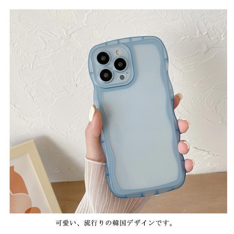 2個セット iPhoneケース ウェーブ うねうね 透明 クリア ケース iPhone14ケース iPhone13 iPhone12 iPhone11｜miroru-store｜14