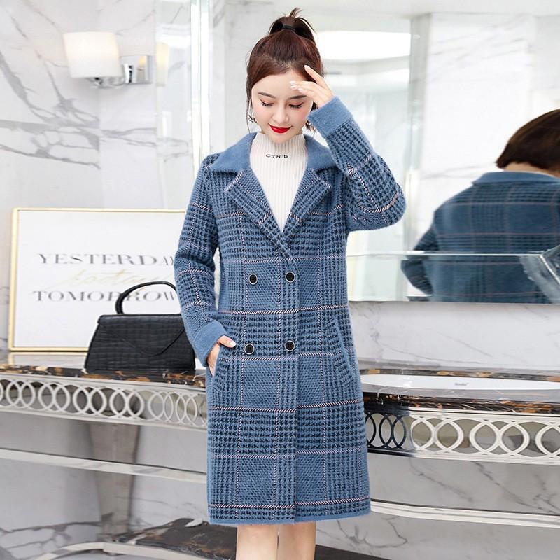 チェスターコート レディース コート ロング丈 トレンチコート ラシャ アウター チェック柄 韓国風 カジュアル 秋冬 ゆったり 通勤通学 | ブランド登録なし | 04