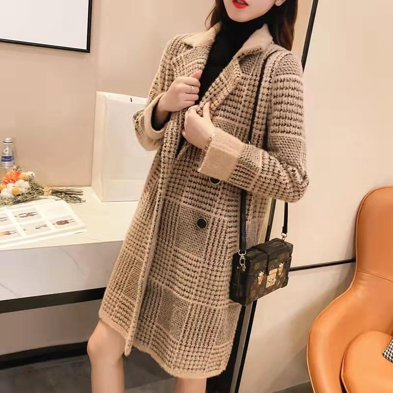 チェスターコート レディース コート ロング丈 トレンチコート ラシャ アウター チェック柄 韓国風 カジュアル 秋冬 ゆったり 通勤通学 | ブランド登録なし | 05