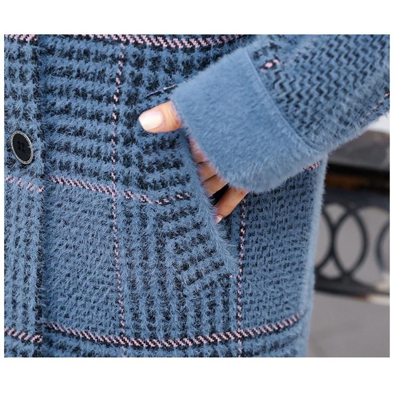 チェスターコート レディース コート ロング丈 トレンチコート ラシャ アウター チェック柄 韓国風 カジュアル 秋冬 ゆったり 通勤通学 | ブランド登録なし | 08