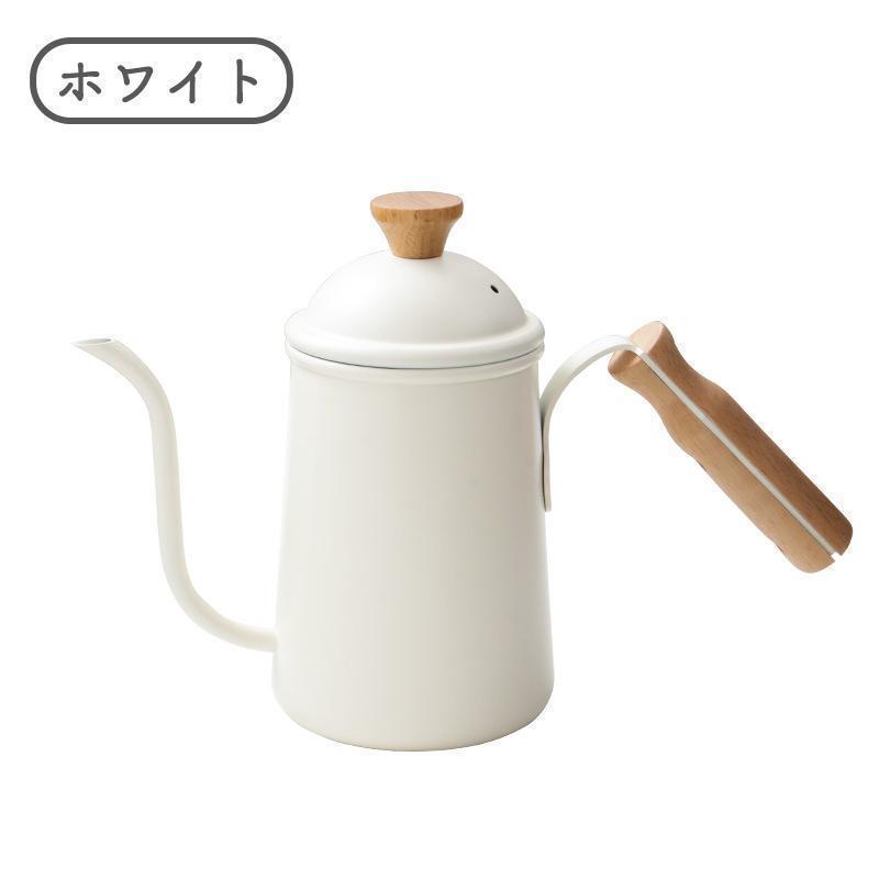 ドリップポット 650ml 直火 IH対応 コーヒー 細口 ステンレス ケトル 北欧風 おしゃれ キャンプ｜miroru-store｜04