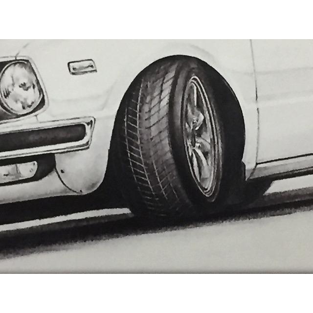 ホンダ HONDA シビックRS【鉛筆画】名車 旧車 イラスト A4サイズ