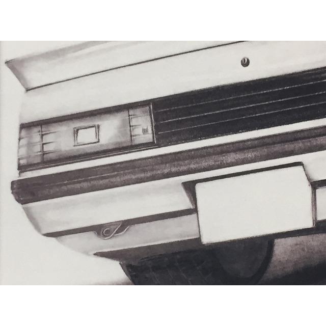 マツダ MAZDA SA サバンナRX-7 後期リア 【鉛筆画】名車 旧車 イラスト