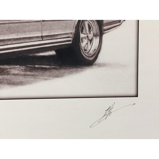 鉛筆画（額装品）「サングラスの向こう側」作品Ｎｏ．92 鉛筆画（額装品）「サングラスの向こう側」作品No．92 鉛筆画