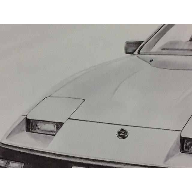 日産 NISSAN フェアレディZ31前期【鉛筆画】名車 旧車 イラスト