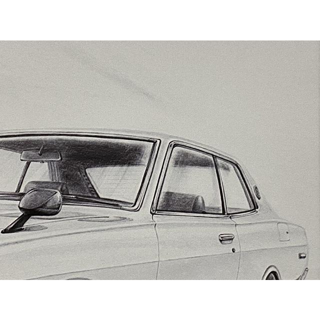 日産 NISSAN 230グロリアハードトップ【鉛筆画】名車 旧車