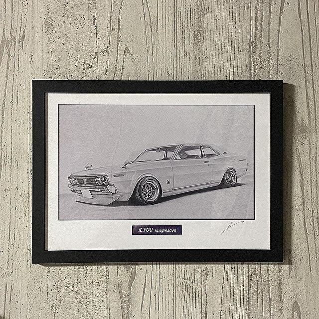 クラシックカー 油彩画 サインあり 楽天市場】NISSAN 日産 セドリック 430 鉛筆画 名車 旧車