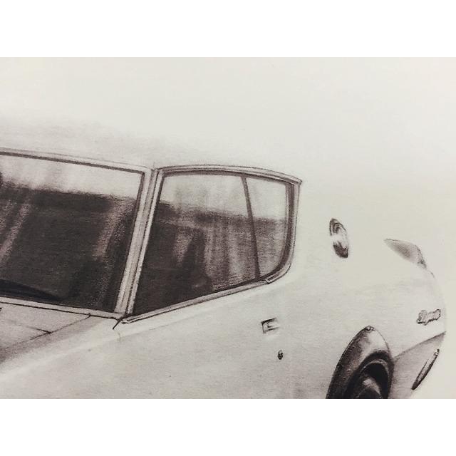 日産 NISSAN スカイライン ケンメリ 2ドアGTR 【鉛筆画】名車 旧車