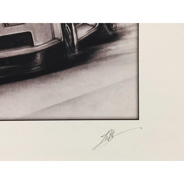 日産 NISSAN スカイライン R34 GTR【鉛筆画】名車 旧車 イラスト A4
