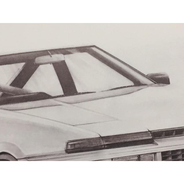 トヨタ TOYOTA 86トレノ【鉛筆画】名車 旧車 イラスト A4サイズ 額付き