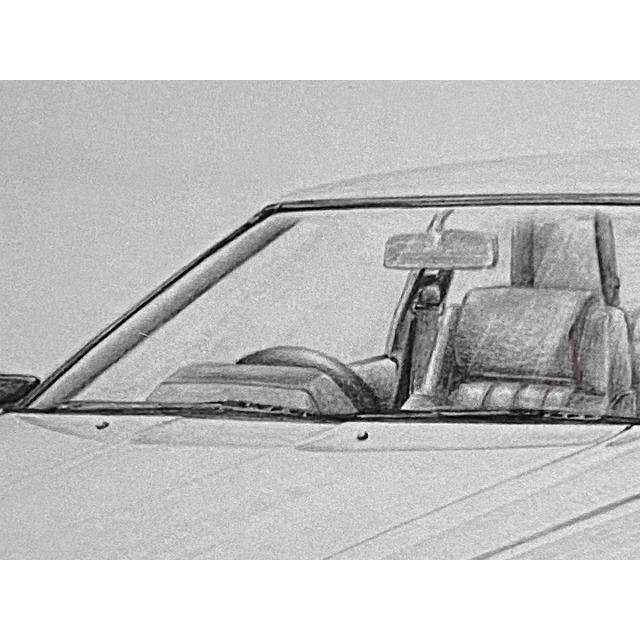 TOYOTA AA63セリカGT-R ブラックマスク【鉛筆画】名車 旧車 イラスト