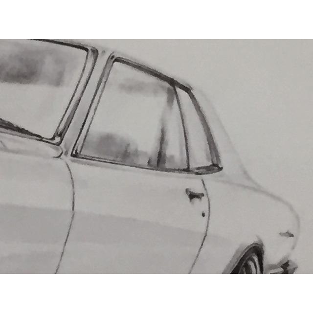 トヨタ TOYOTA チェイサーX40 【鉛筆画】名車 旧車 イラスト A4
