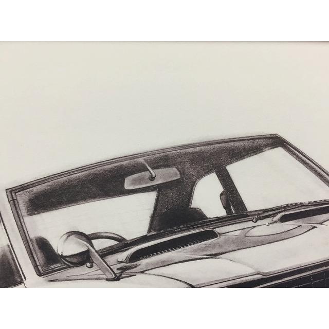 トヨタ TOYOTA 27レビン【鉛筆画】名車 旧車 イラスト A4サイズ 額付き