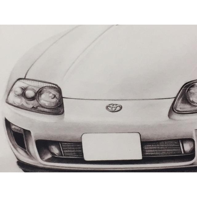 トヨタ - NC-971スープラ2.0GT限定版画サイン額装作家平右ヱ門 トヨタ - NC-910セリカGT-Four/スープラ限定版画サイン額装作家