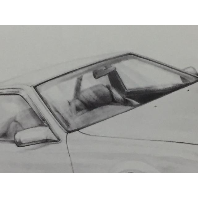 トヨタ TOYOTA ソアラZ20 後期【鉛筆画】名車 旧車 イラスト A4