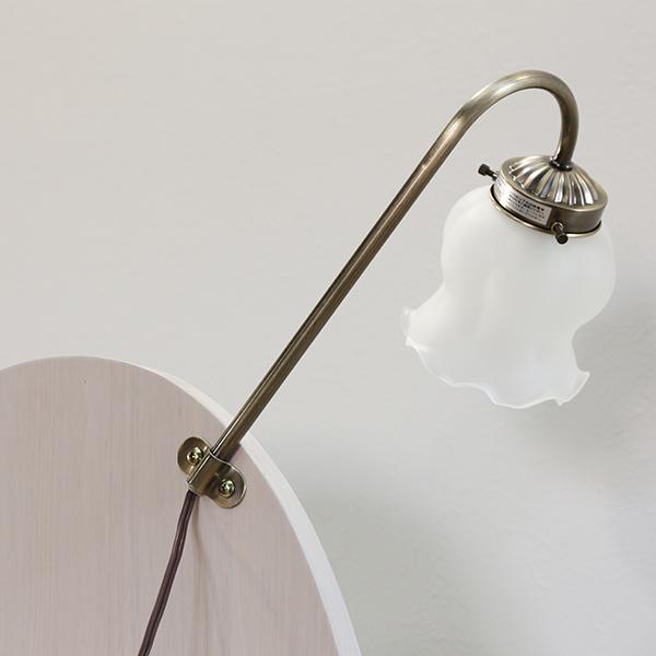 MIRROR MUSEUM ドレッサーライトセット 鈴蘭ガラスシェード 三面