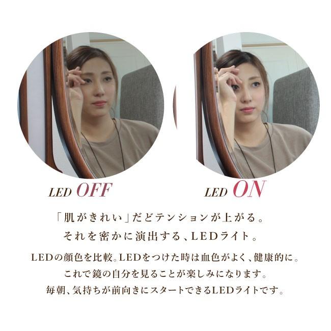 ドレッサー ライト付き 女優ミラー プリティカプレミアム 三面鏡