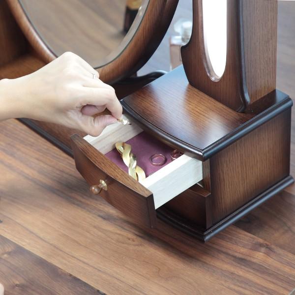 女優ミラー 卓上 ドレッサー アンティーク アニーベル : ミラー