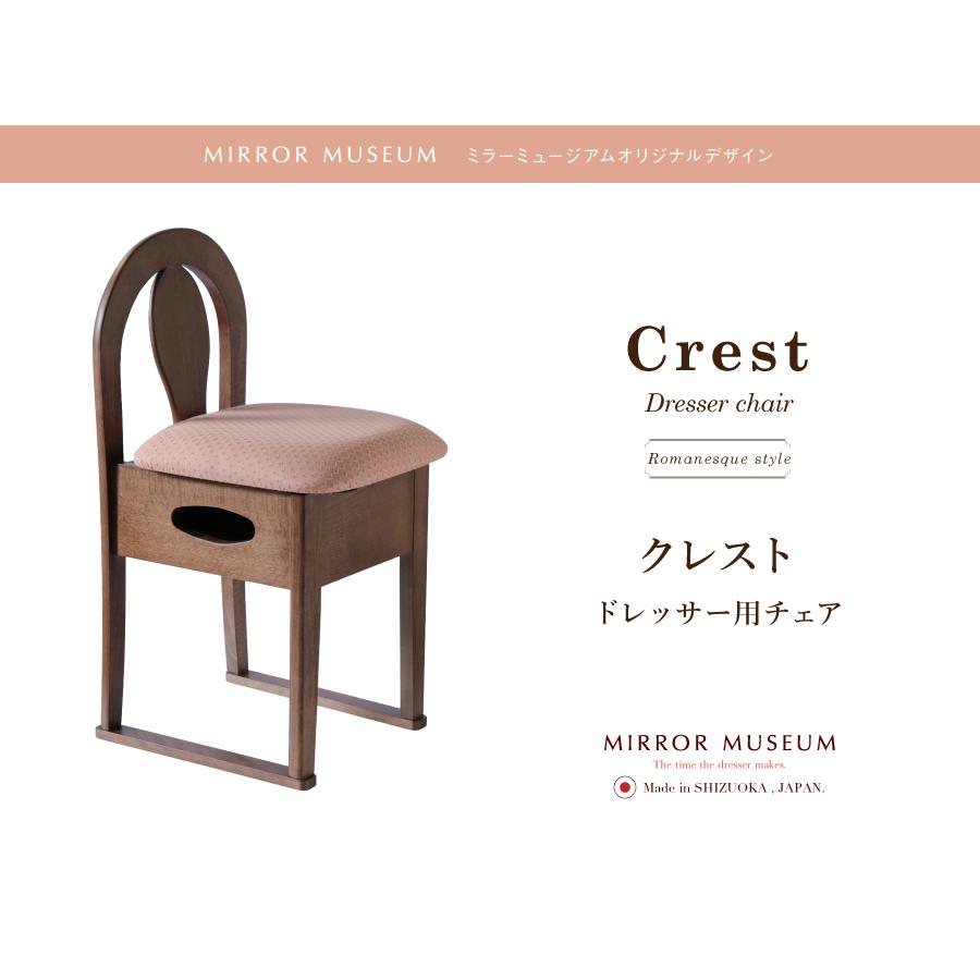 ドレッサー 椅子 チェア 交換 鏡台 クレスト : ミラーミュージアム