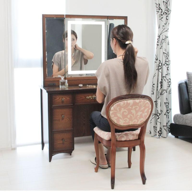 ドレッサー 交換 椅子 チェア 猫脚 アンティーク ノーブル : ミラー