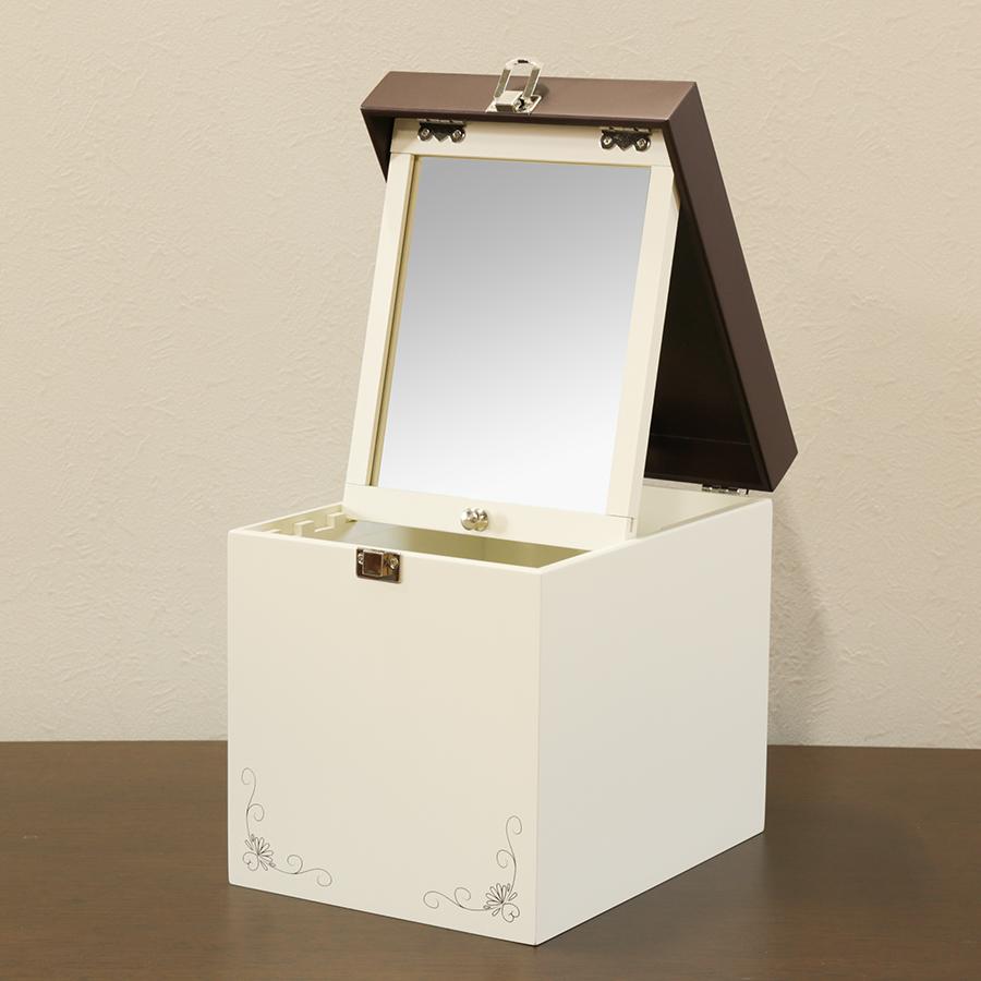 MIRROR MUSEUM（ミラーミュージアム） コスメ 収納 レトロ 白