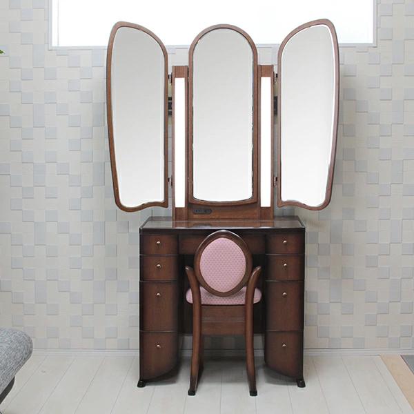 ドレッサー 三面鏡 イザベル : ミラーミュージアムヤフー店 - 通販