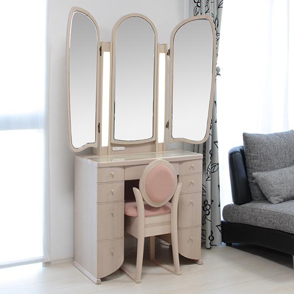 ドレッサー 三面鏡 イザベル : ミラーミュージアムヤフー店 - 通販