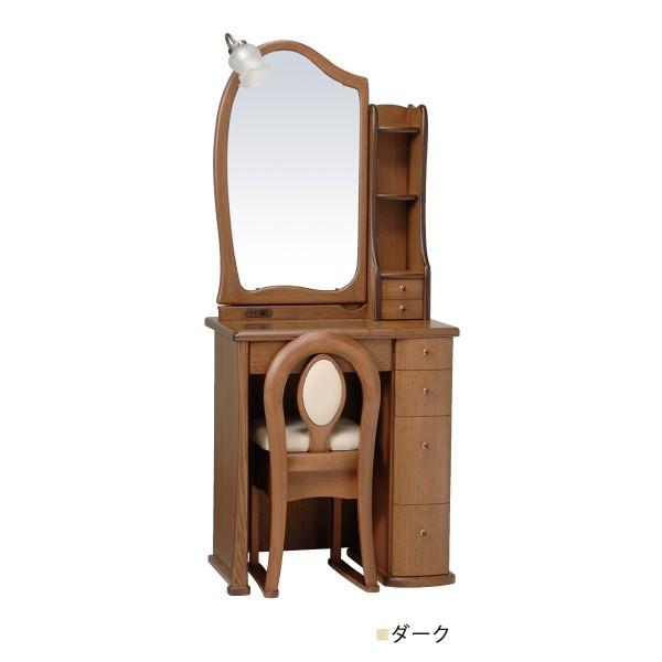 ドレッサー ライト付 一面鏡 アンティーク 大きい鏡 ルルキュート