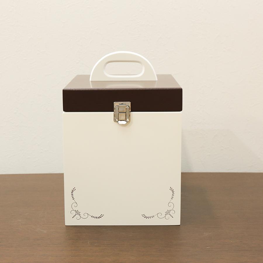 MIRROR MUSEUM（ミラーミュージアム） 裁縫箱 収納 レトロ 白