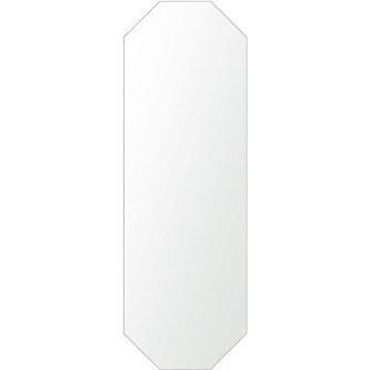 壁掛け 鏡 ミラー 日本製 八角形 鏡 300mm×900mm クリアーミラー シンプルタイプ（リビング 玄関 廊下 寝室など一般空間用）｜mirrorshop