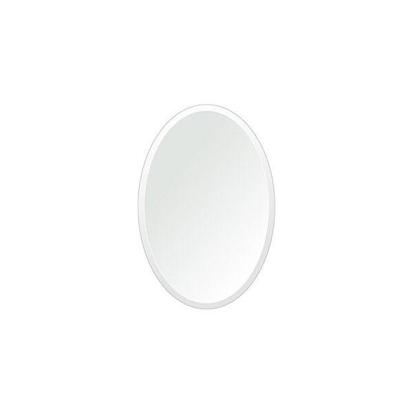 洗面鏡　化粧鏡　トイレ鏡　浴室鏡　デラックスカットタイプ　クリスタルミラーシリーズ（オーバル）：クリアーミラー（通常の鏡）　壁掛け鏡