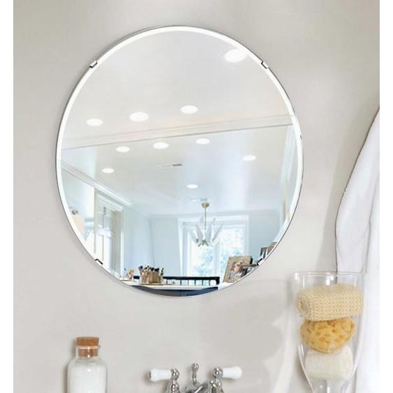 洗面鏡 化粧鏡 トイレ鏡 浴室鏡 クリスタルミラーシリーズ（サークル）：スーパークリアーミラー （超透明鏡） クリスタルカットタイプ｜mirrorshop