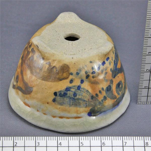 小さな盆栽鉢 ミニ盆栽鉢 (直径6.0cm・高さ3.8cm) 丸鉢 山野草鉢 陶器鉢 お祝 プレゼント ご褒美 お見舞い 一品物 新品　tobi｜miruhachipr｜03