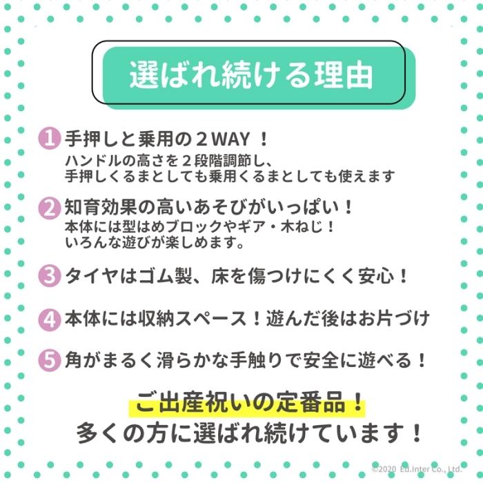 即日出荷 こどもの日 1歳 誕生日プレゼント 子ども 名前入り のっておして すくすくウォーカー 木のおもちゃ 知育 手押し車 Wantannas Go Id