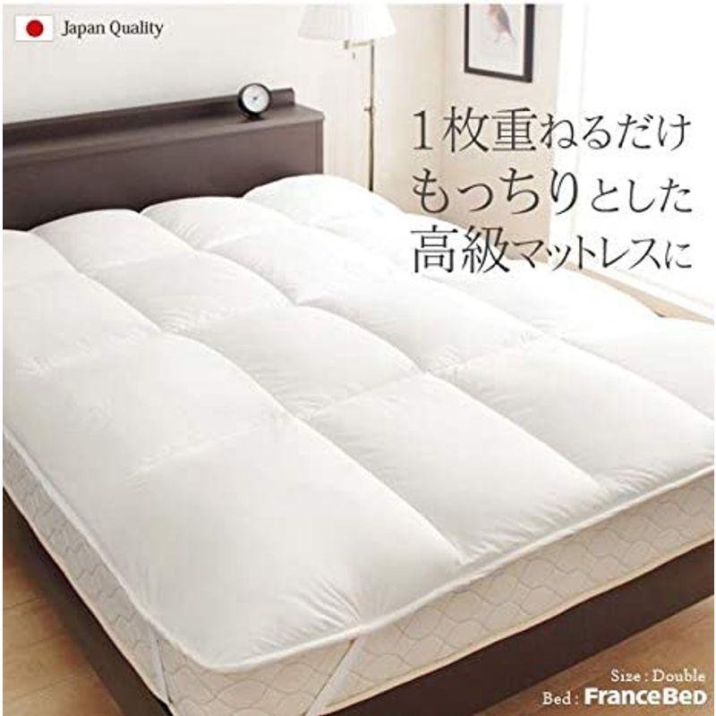 リッチホワイトシリーズ寝具 リッチホワイト ベッドパッドプラス ダブルサイズ