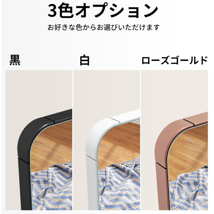 ミルオ君の鏡工房 スタンドミラー 160*60cm 壁掛けも対応 アルミ ミルオ君の鏡工房 スタンドミラー 160*60cm 壁掛けも対応 アルミ