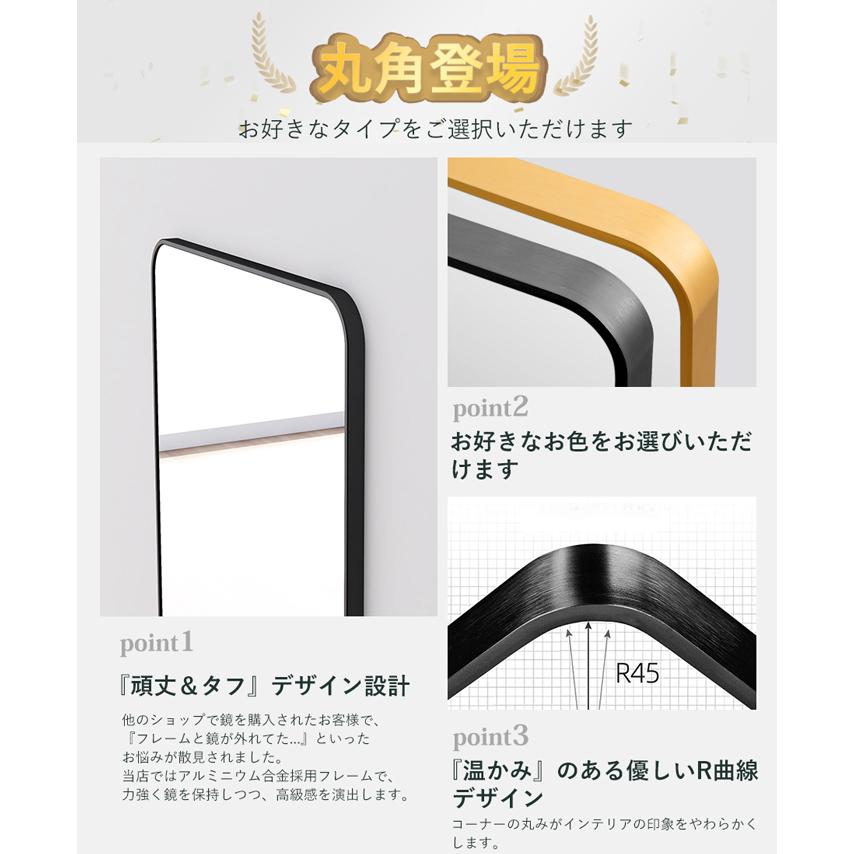 人気の定番人気の定番スタンドミラー 壁掛け 軽量 薄いフレーム