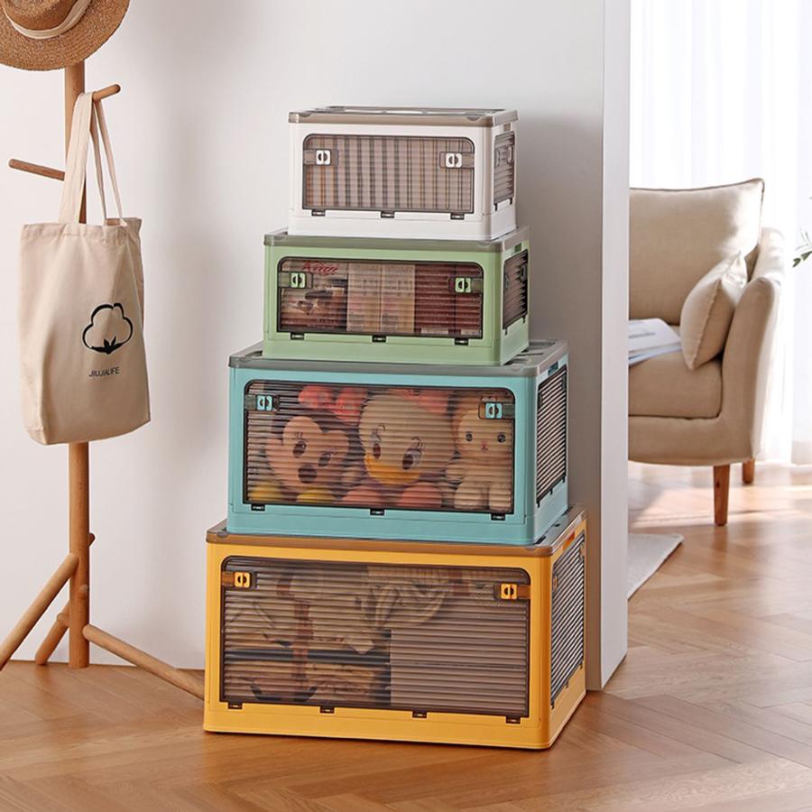 ミルオ君の鏡工房 収納ケース 1個 収納ボックス XLサイズ フタ付き 5面