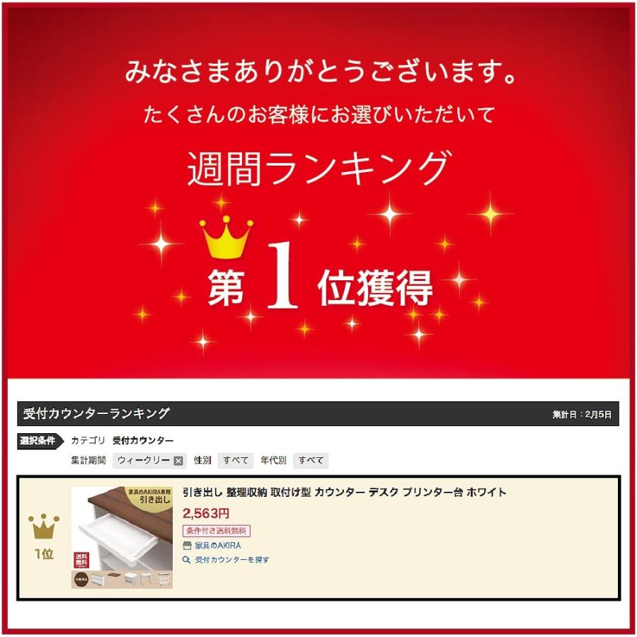 家具のAKIRA 引き出し トレー 整理収納 取付け 後付け ホワイト 家具のAKIRA 引き出し トレー 整理収納 取付け 後付け ホワイト